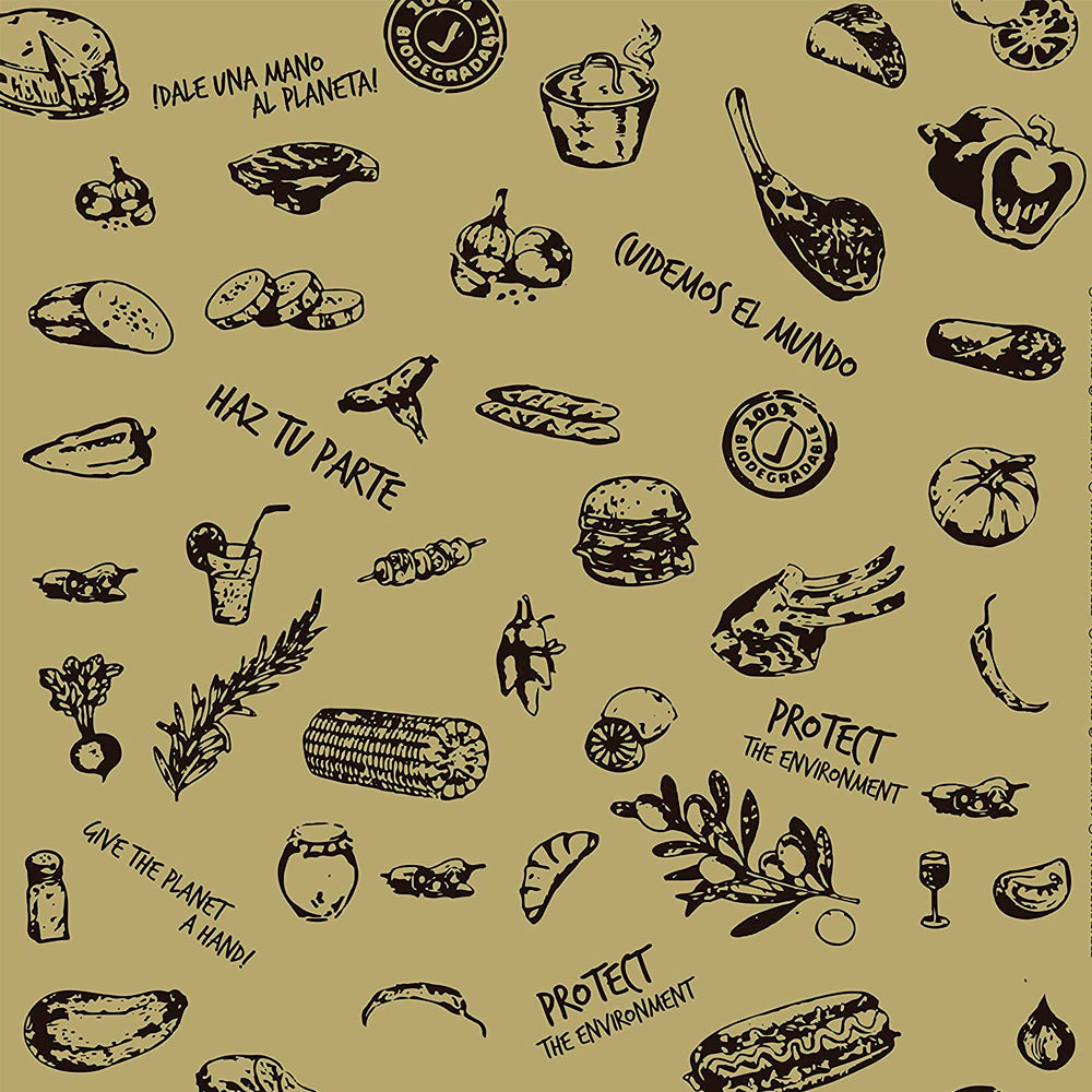 Premium Deli Paper (Kraft, FoodPrint) 12"x12