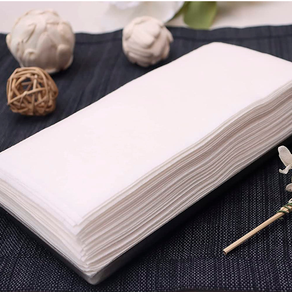 Premium Linen Feel Disposable Guest Towels White